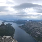 View from the summit of the Stetind
