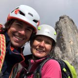 Sigi and Barbara on the summit of the Pala del Rifugio