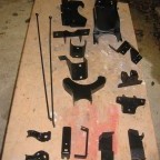 Some add-on parts after sandblasting and painting